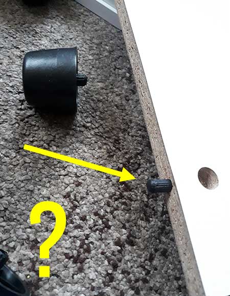Error en la instalación de un tarugo