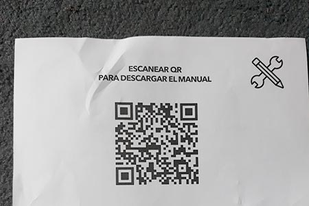 Código QR para descargar el manual de armado
